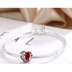 Charms srebrny serce srebro 925 koralik beads