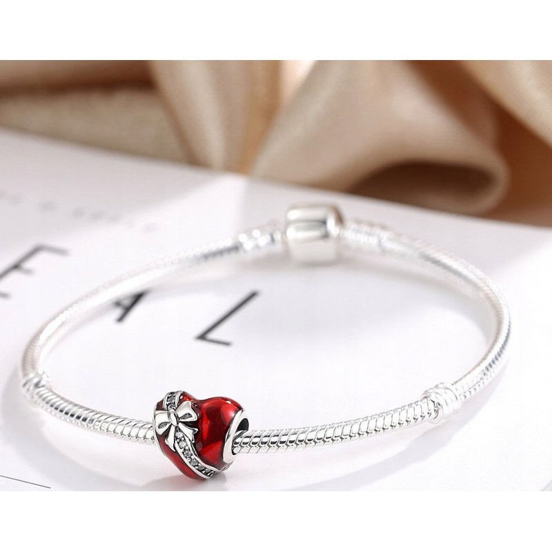 Charms srebrny serce srebro 925 koralik beads