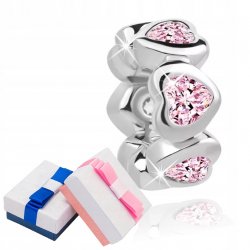 Charms zawieszka 925 serca walentynki dzień kobiet
