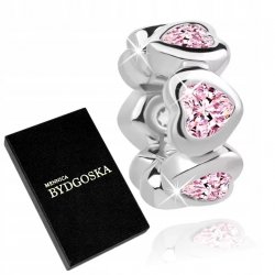 Charms zawieszka 925 serca walentynki dzień kobiet