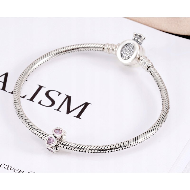 Charms zawieszka 925 serca walentynki dzień kobiet