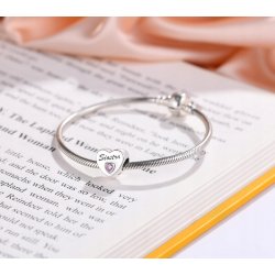 Zawieszka charms serce srebrny 925 siostra beads