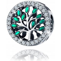 Zawieszka charms srebrny drzewko dla dziewczyny