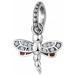 Zawieszka charms srebrna 925 ważka beads koralik