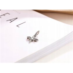 Zawieszka charms srebrna 925 ważka beads koralik