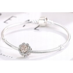 Charms srebrny serce 925 zawieszka koniczyna beads oryginalny