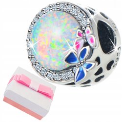 Zawieszka charms srebro 925 beads srebrny motylek
