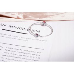 Charms serce zawieszka srebrna dla siostry beads