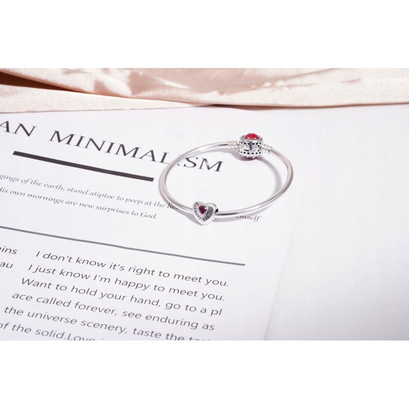 Charms serce zawieszka srebrna dla siostry beads