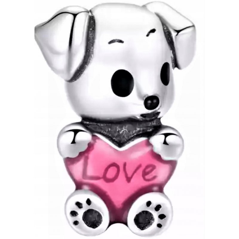 Charms serce miłość zawieszka beads koralik 925