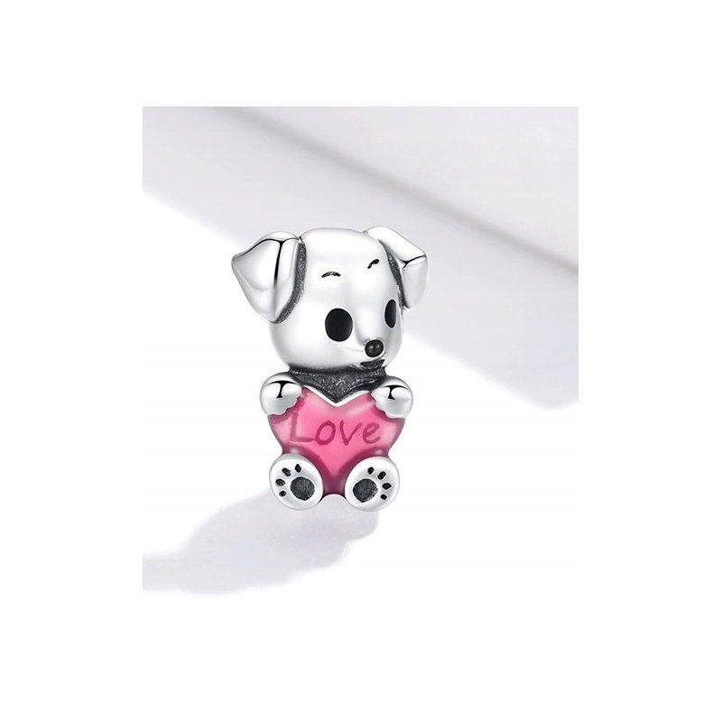 Charms serce miłość zawieszka beads koralik 925