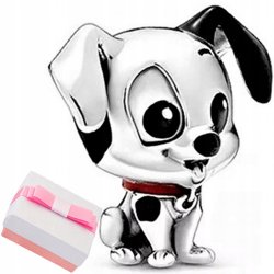 Zawieszka charms srebro 925 piesek beads srebrny