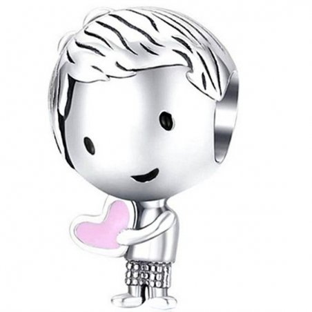 Charms zawieszka synek beads chłopiec srebro 925 dla mamy