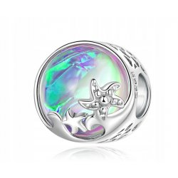 Charms srebrny ocean rozgwiazda słońce zachód lato wakacje