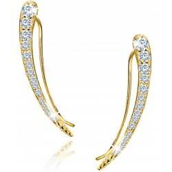 Srebrne nausznice kolczyki dla kobiety kolczyki srebro próba 925 pozłacane