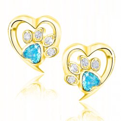 Kolczyki srebrne łapki srebro 925 wkrętki sztyfty pozłacane