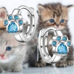 Srebrne kolczyki 925 łapki kółka dla dziewczynki