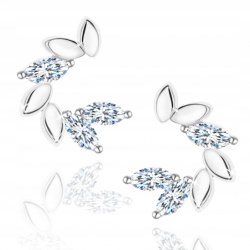 Kolczyki srebrne 925 dla dziewczyny wkrętki kolczyki sztyfty srebro 925