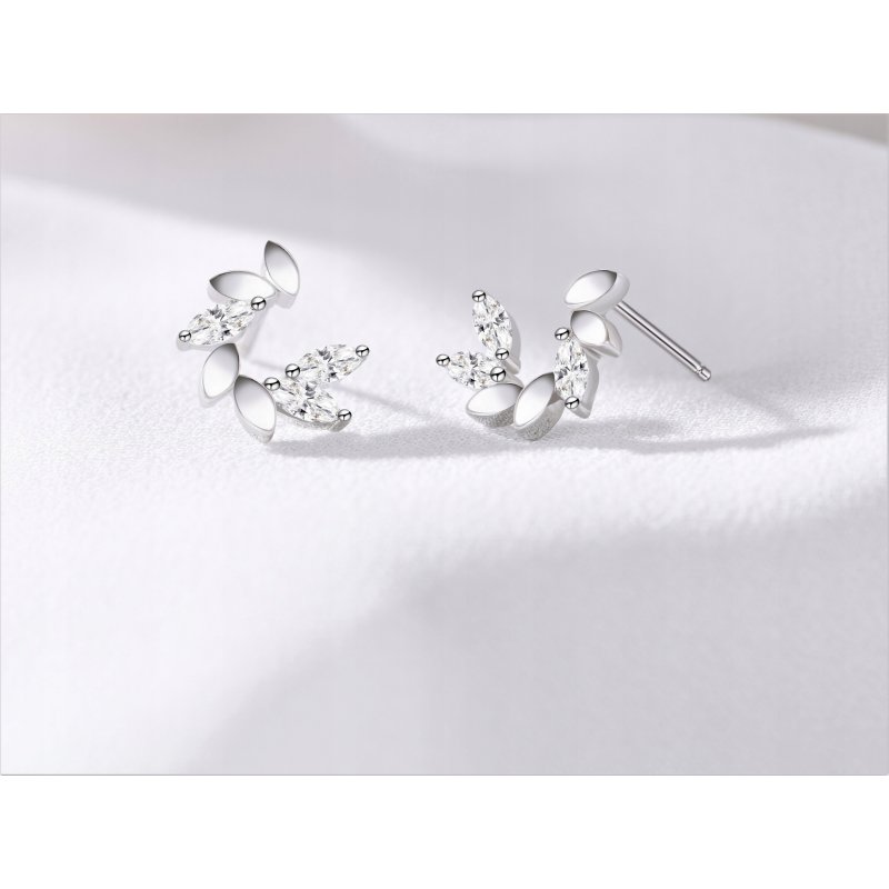 Kolczyki srebrne 925 dla dziewczyny wkrętki kolczyki sztyfty srebro 925