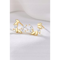 Kolczyki srebrne wkrętki sztyfty kolczyki srebro pozłacane oryginalne