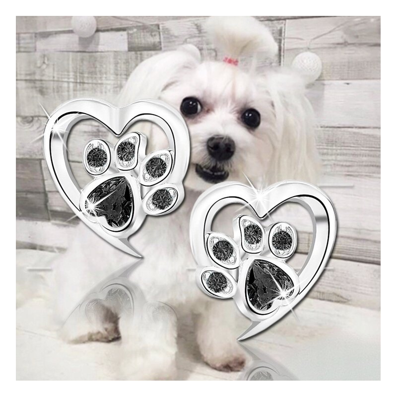 Kolczyki łapki srebro 925 wkrętki rodowane kolczyki srebrne sztyfty czarne