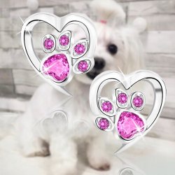 Kolczyki łapki srebro 925 wkrętki rodowane