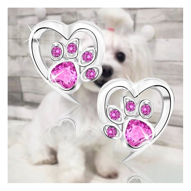 Kolczyki łapki srebro 925 wkrętki rodowane