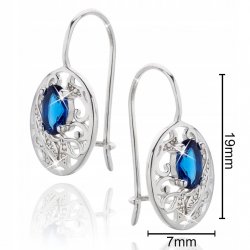 Piękne kolczyki srebrne wiszące srebro próby 925