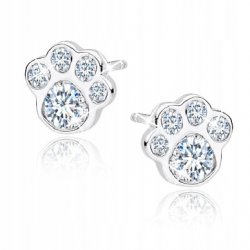 Kolczyki srebrne łapki srebro próba 925 rodowane