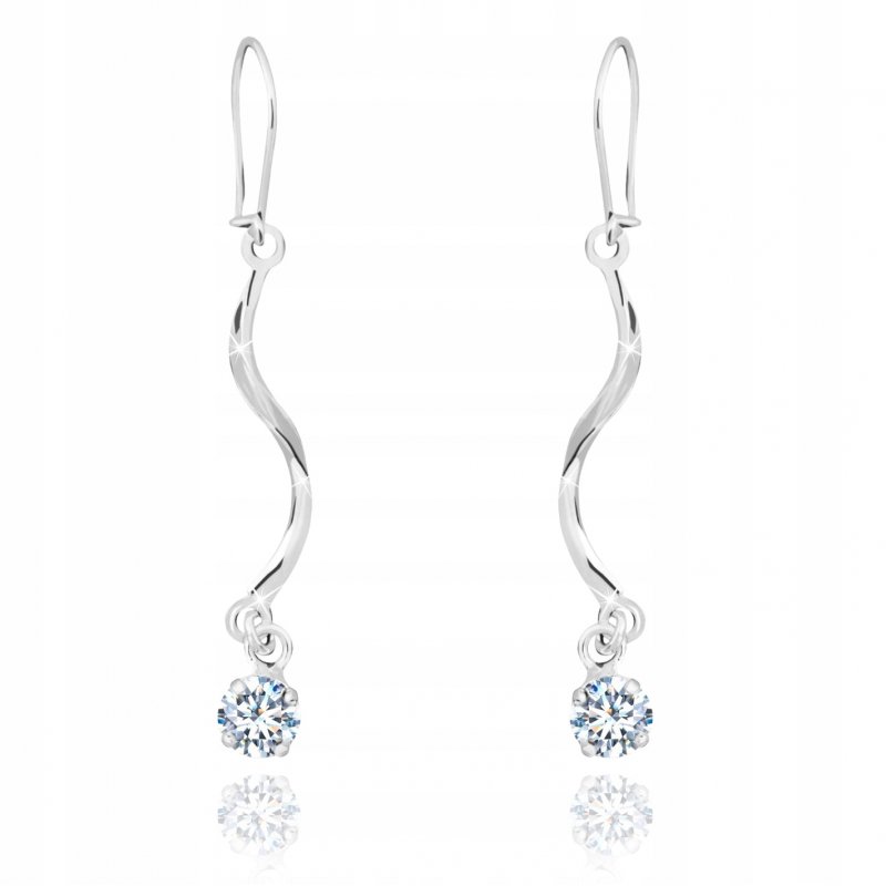 Kolczyki srebrne długie wiszące srebro próba 925