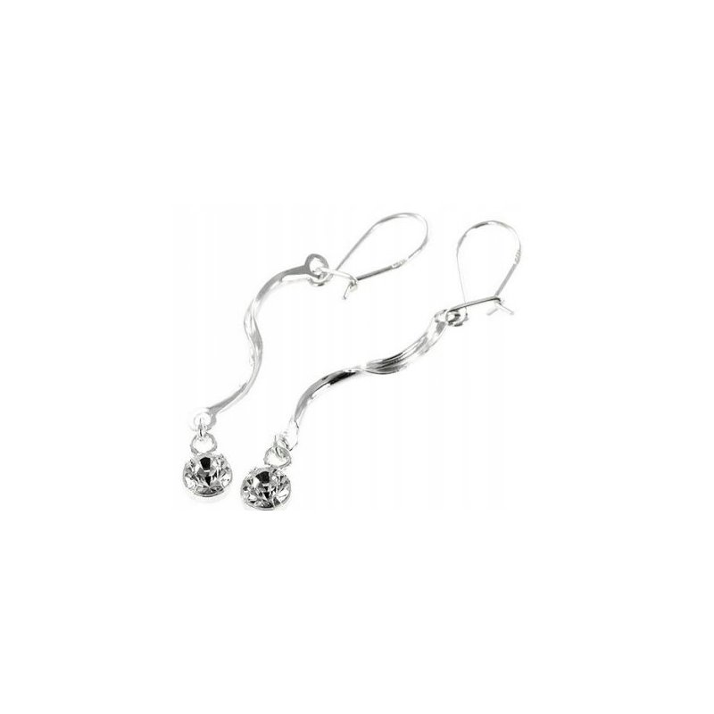 Kolczyki srebrne długie wiszące srebro próba 925