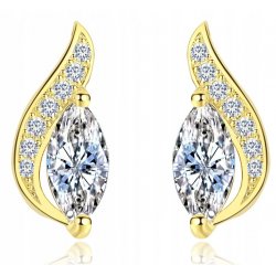 Kolczyki srebrne pozłacane srebro 925 prezent