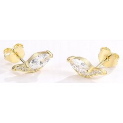 Kolczyki srebrne pozłacane srebro 925 prezent