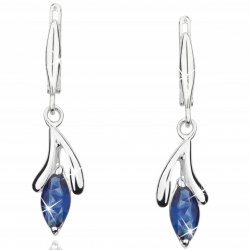 Kolczyki srebrne wiszące angielskie dla kobiety