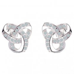 Kolczyki srebrne wkrętki sztyfty damskie srebro próba 925 dla kobiety