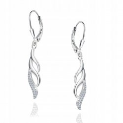 Srebrne kolczyki srebro długie wiszące kolczyki srebro rodowane oryginalne