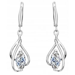 Duże kolczyki srebrne wiszące srebro próba 925 długie kolczyki angielskie