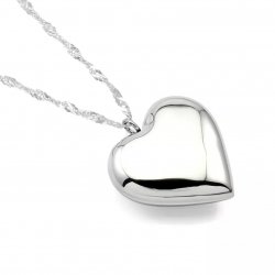 Naszyjnik srebrny 925 łańcuszek z zawieszką serce damski srebro próba 925
