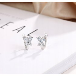 Piękne kolczyki srebrne 925 dla dziecka komunia