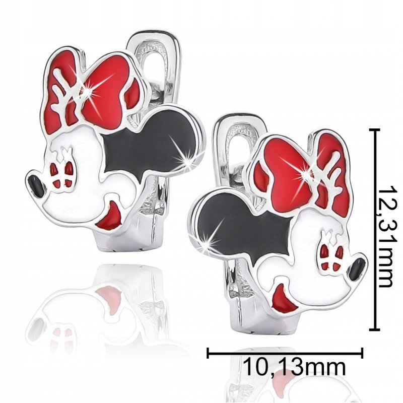 Srebrne kolczyki dla dziewczynki myszki srebro 925