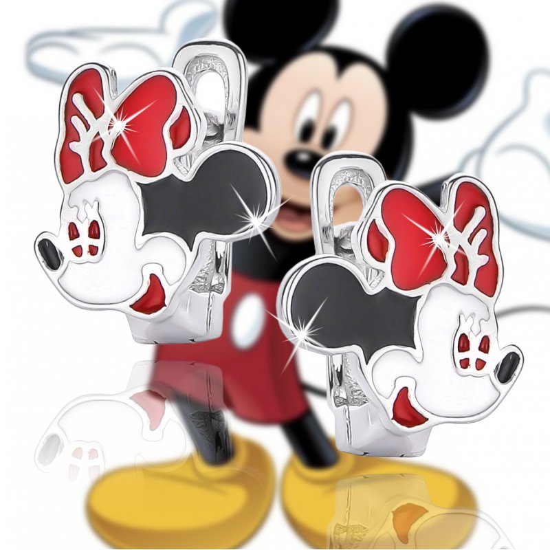 Srebrne kolczyki dla dziewczynki myszki srebro 925