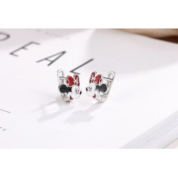 Srebrne kolczyki dla dziewczynki myszki srebro 925
