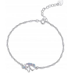 Bransoletka srebrna 925 jednorożec dla dziewczynki - idealna na prezent