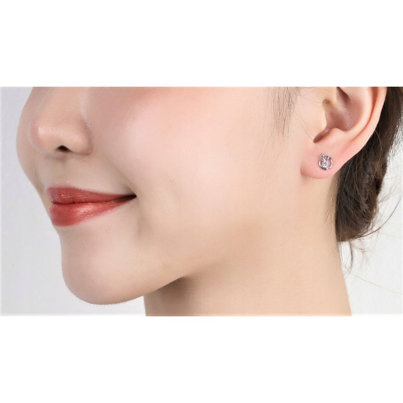 Srebrne kolczyki 925 dla dziewczynki jabłuszka