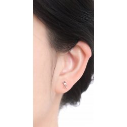 Srebrne kolczyki 925 dla dziewczynki sarenki