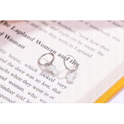 Kolczyki srebrne 925 dla dziewczynki kotki