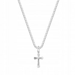 Naszyjnik srebrny krzyż komunia chrzest dla chłopca srebro 925