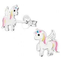 Srebrne kolczyki dla dziewczynki 925 jednorożce