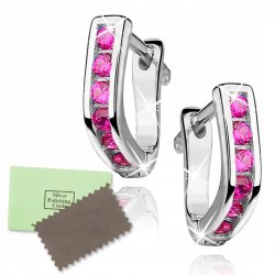 Piękne kolczyki srebrne 925 dla dziecka angielskie