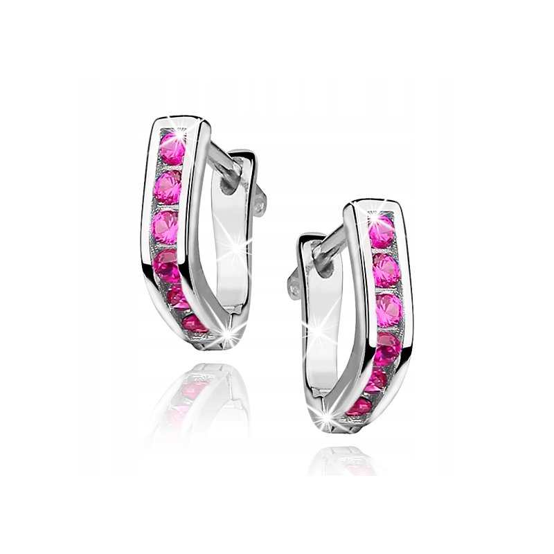 Piękne kolczyki srebrne 925 dla dziecka angielskie